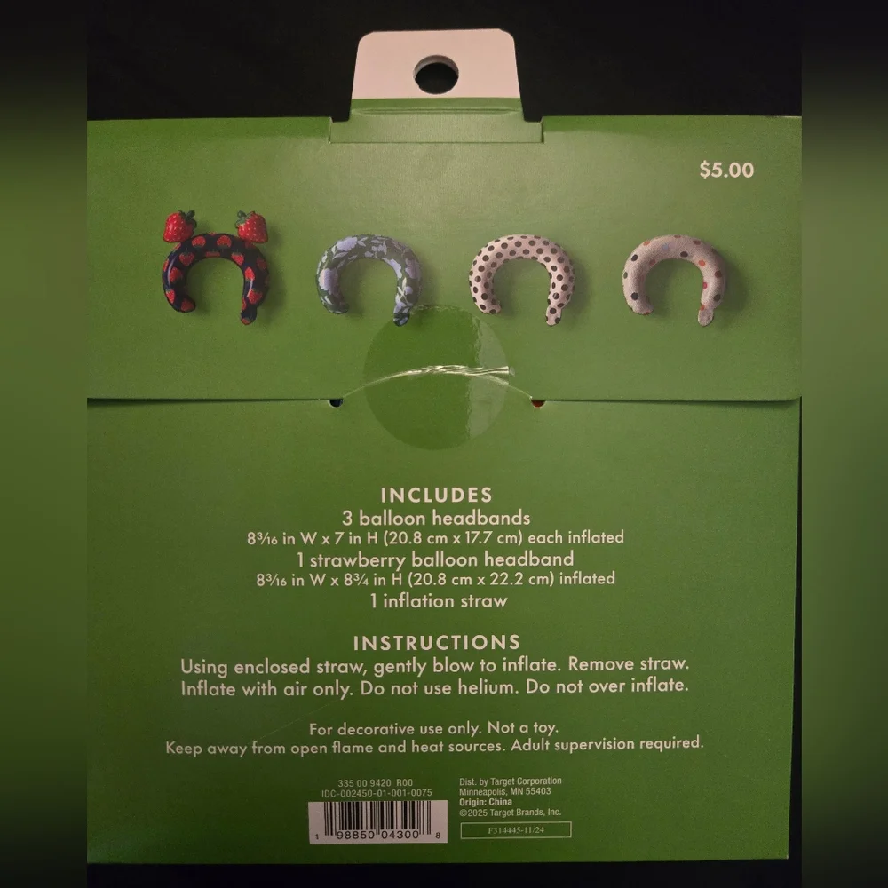 NIP Kate Spade New York x Target Limited Edition Inflatable Headbands